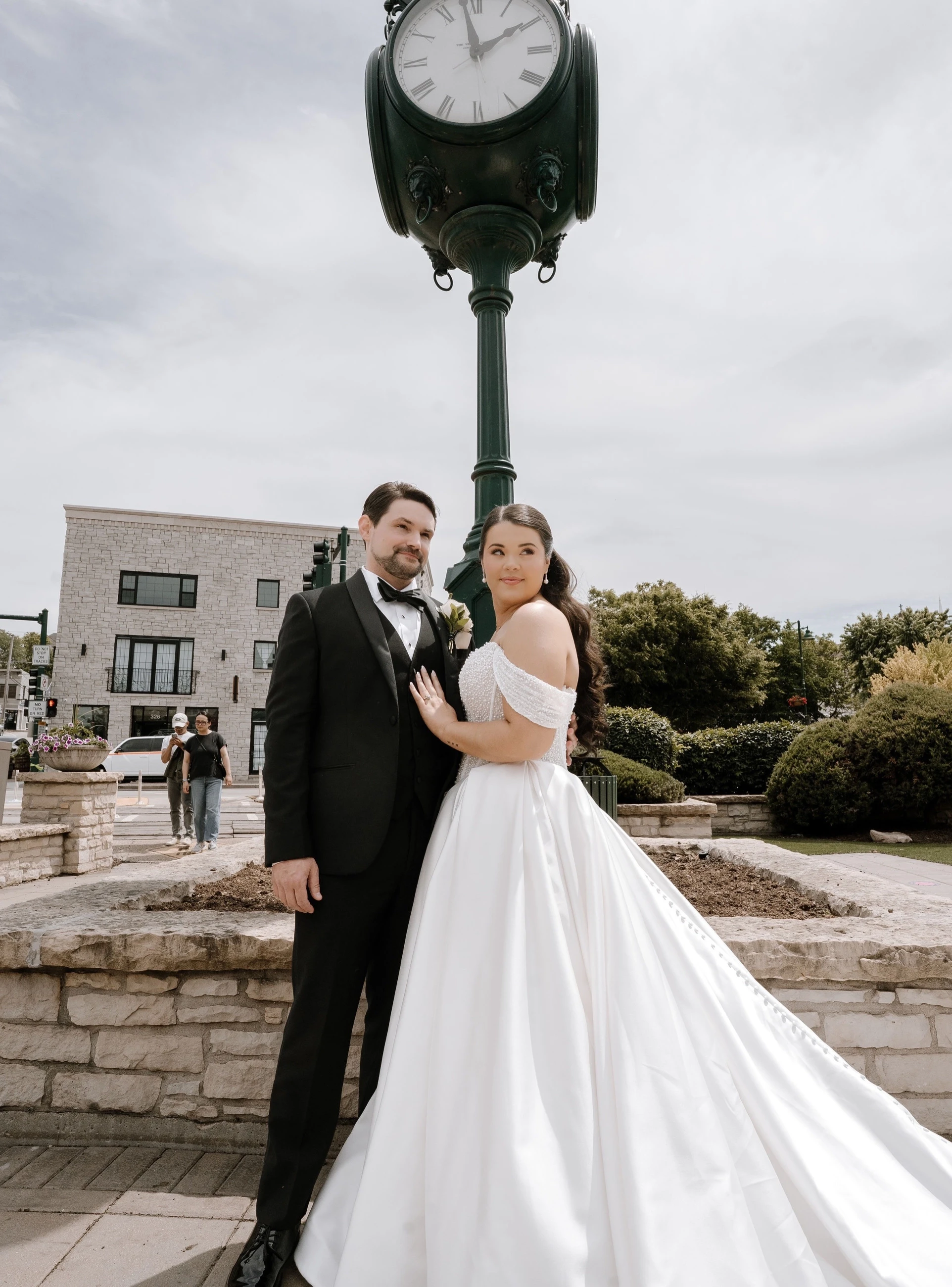 Photo of the real bride and groom